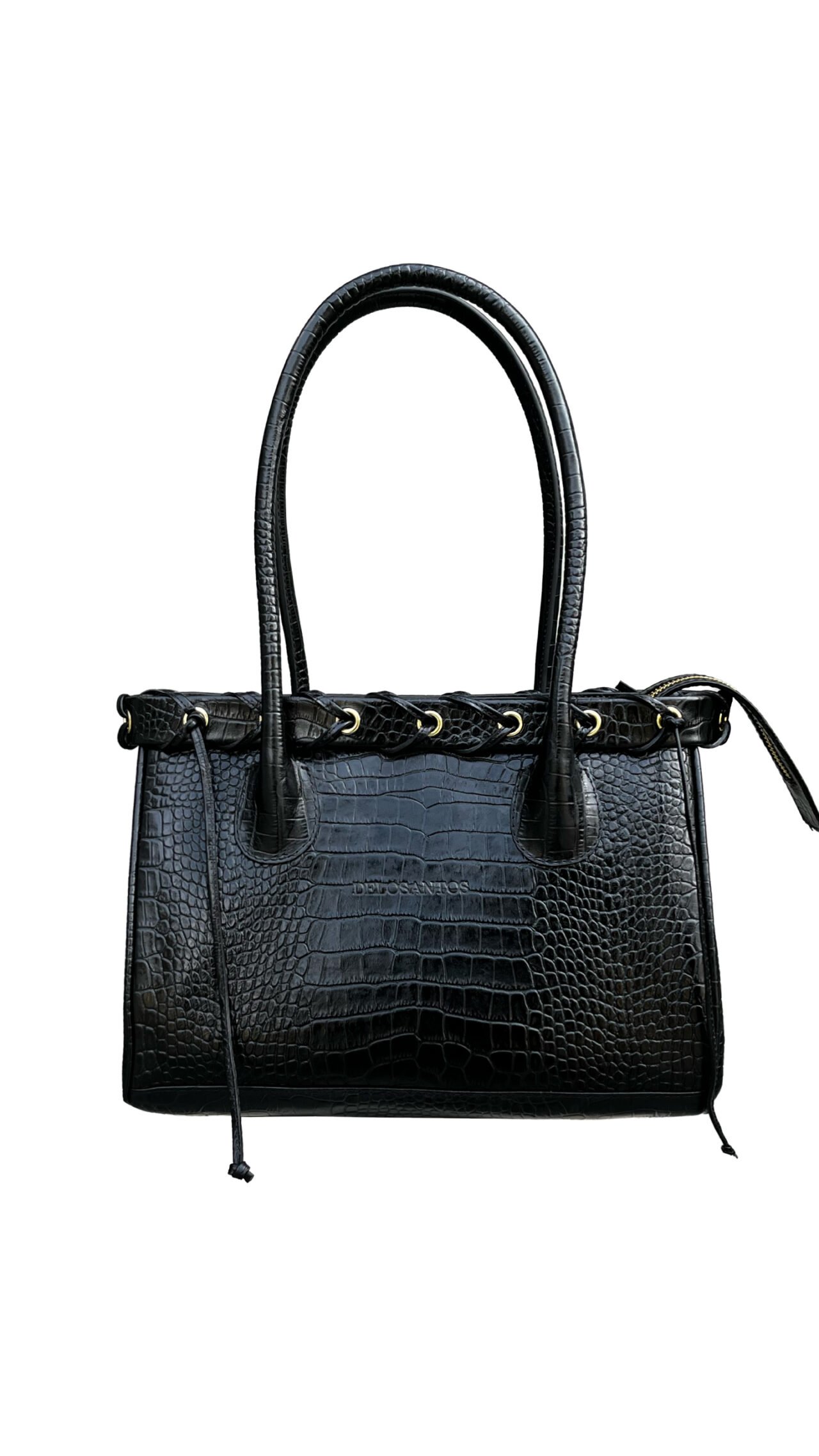 Cornamusa Bag Croco Black