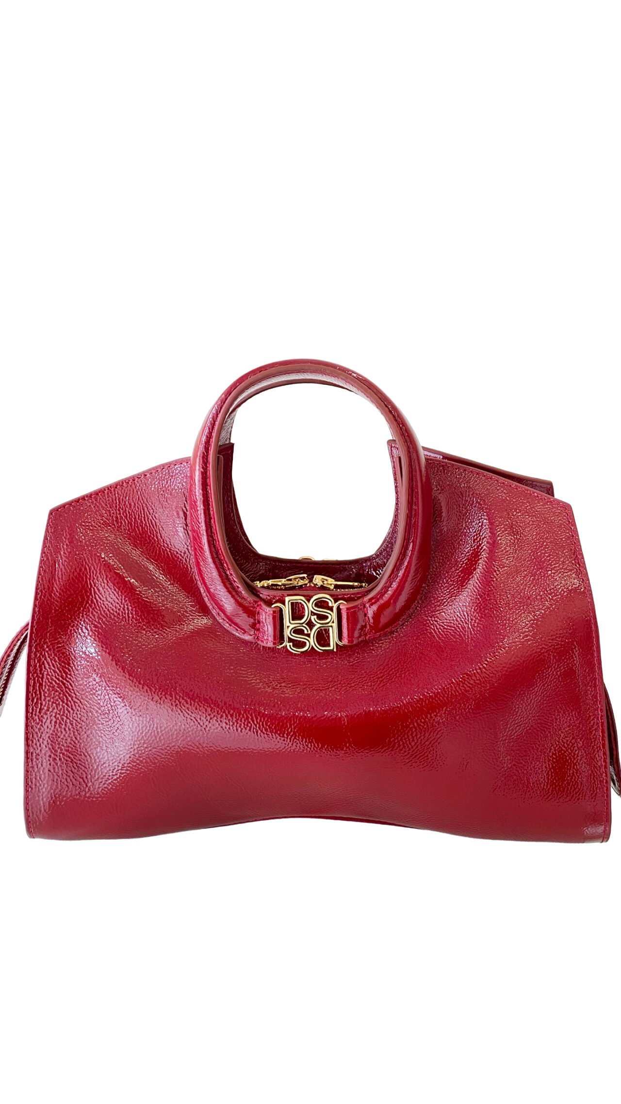 Coco Bag Patent Cherry